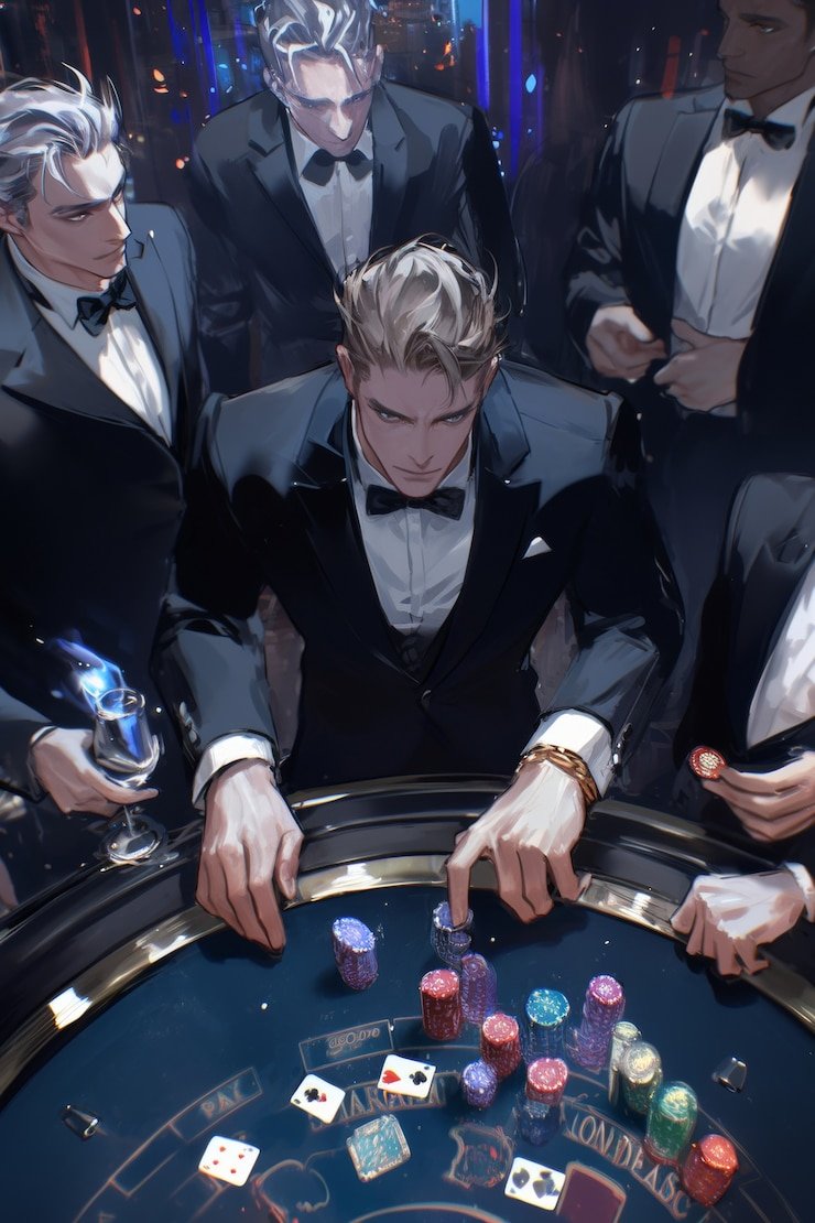 Meja Roulette live dengan roda berputar